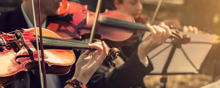Orchester auf der Bühne